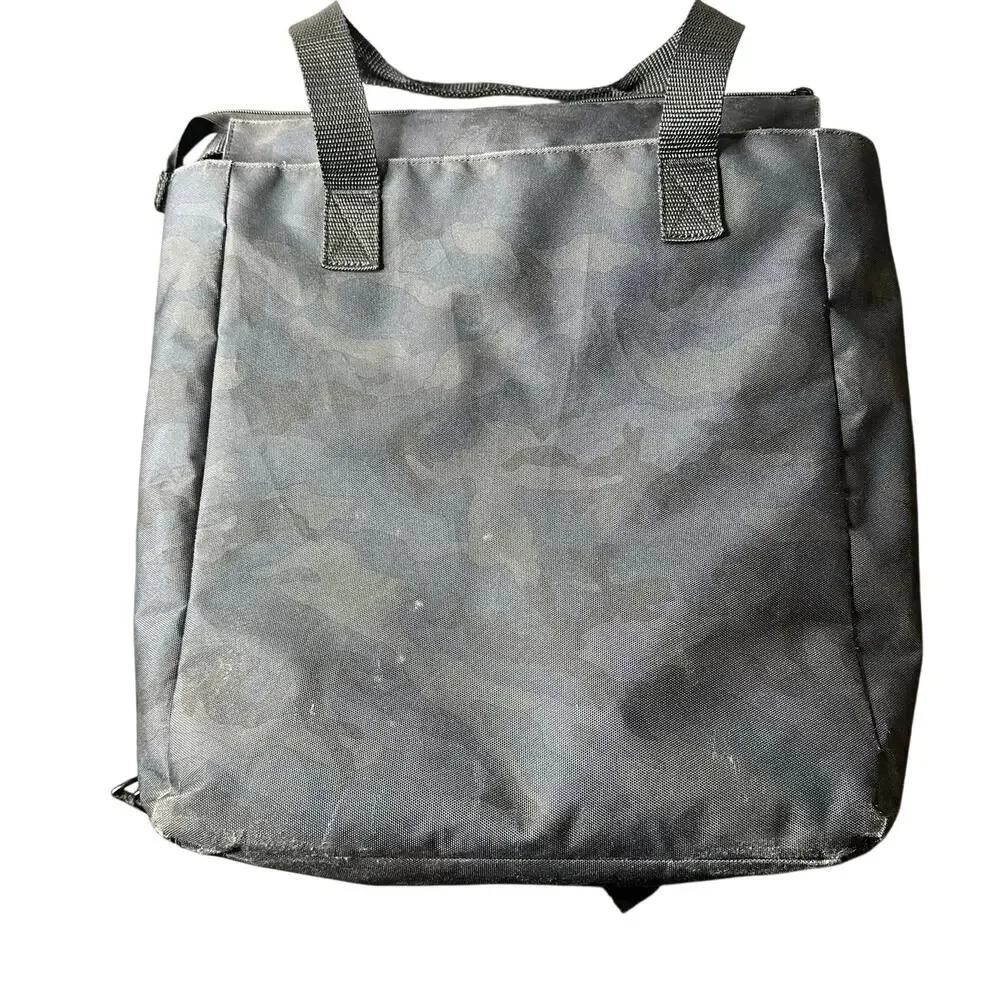 Lo & Sons Edgemont Navy/Black Camo Convertible Backpack computer work bag